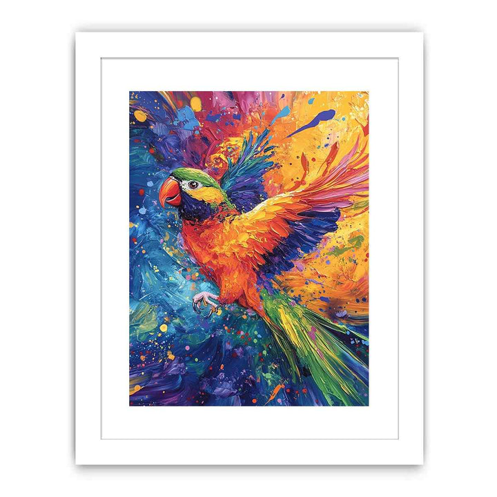Rainbow Lorikeet Streched canvas
