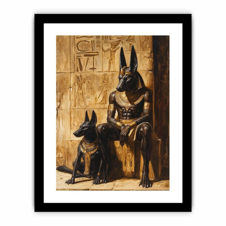 The Anubis  and Horous  Art Print