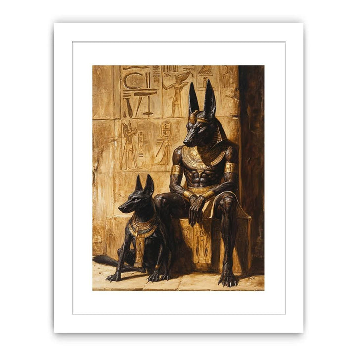 The Anubis  and Horous Streched canvas