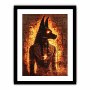 Egyptian Anubis lighted  Art Print