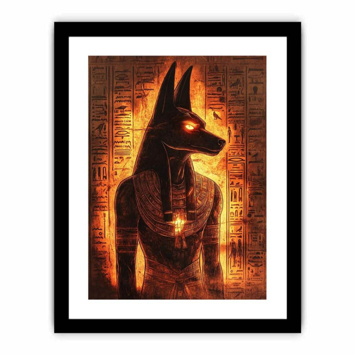 Egyptian Anubis lighted  Art Print