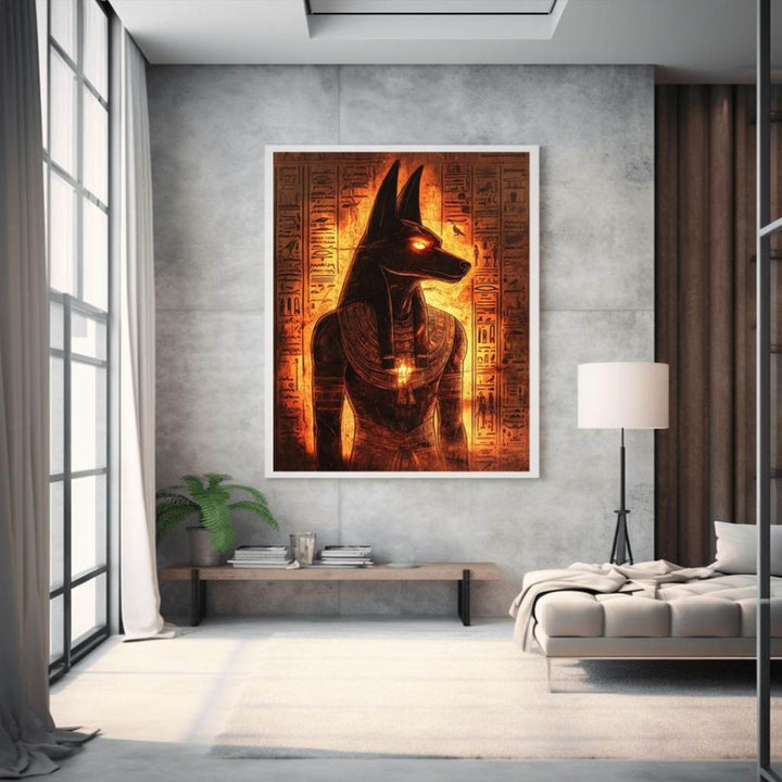 Egyptian Anubis lighted 