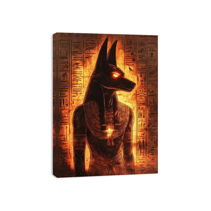 Egyptian Anubis lighted Canvas Print