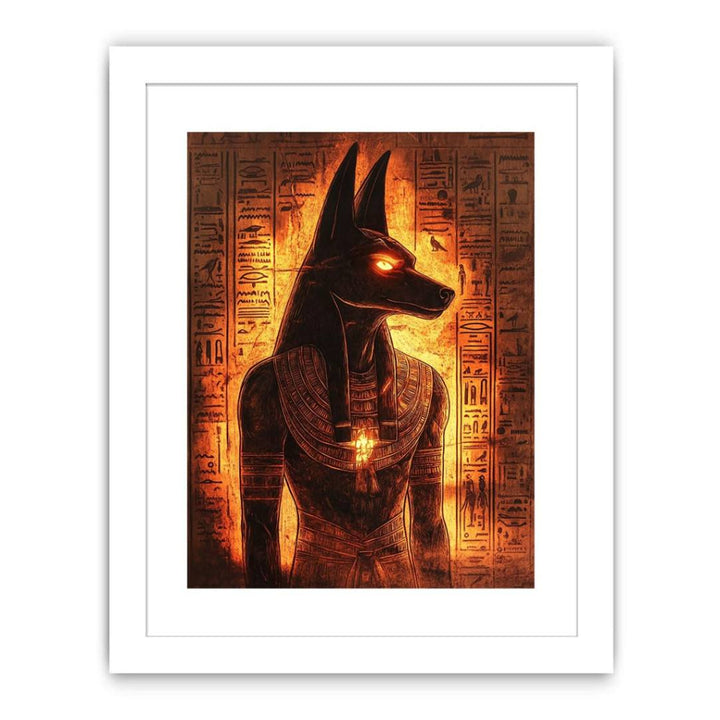 Egyptian Anubis lighted Streched canvas