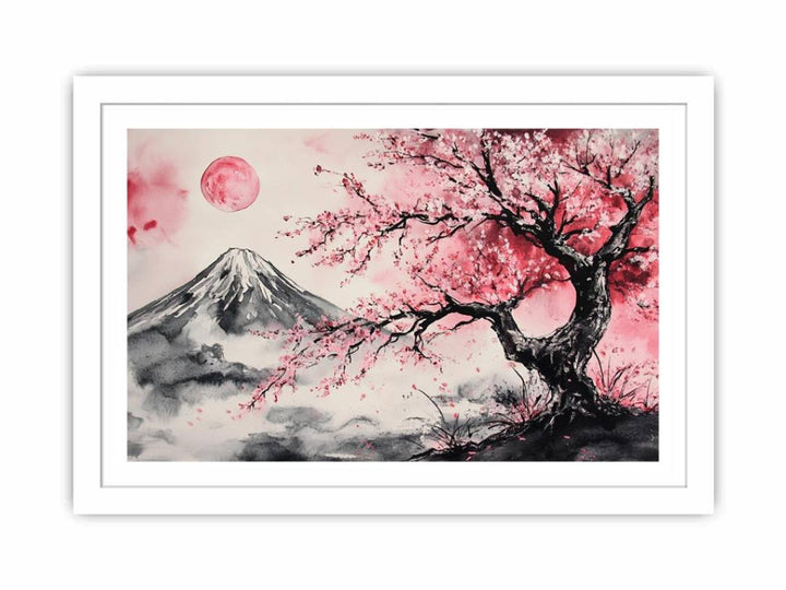 Fuji Mountain Streched canvas