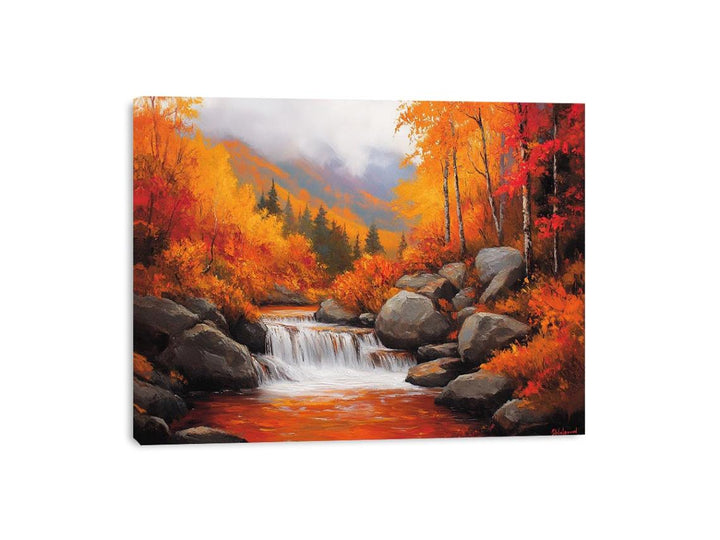 red fall Canvas Print