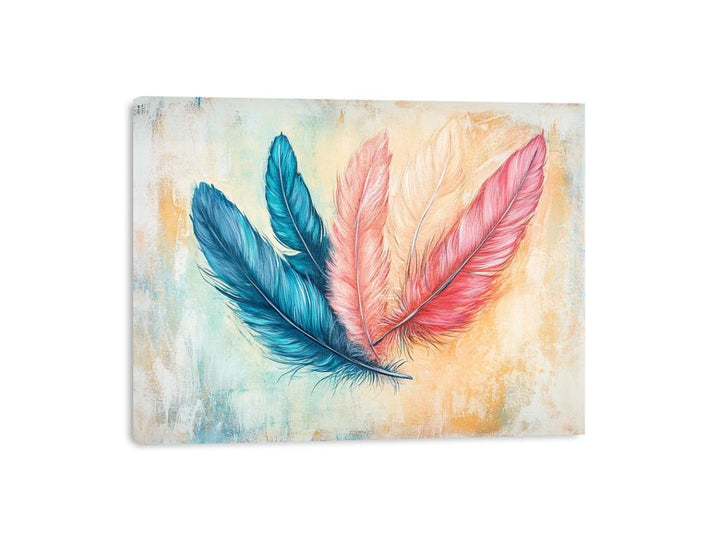Boho Feathers Canvas Print