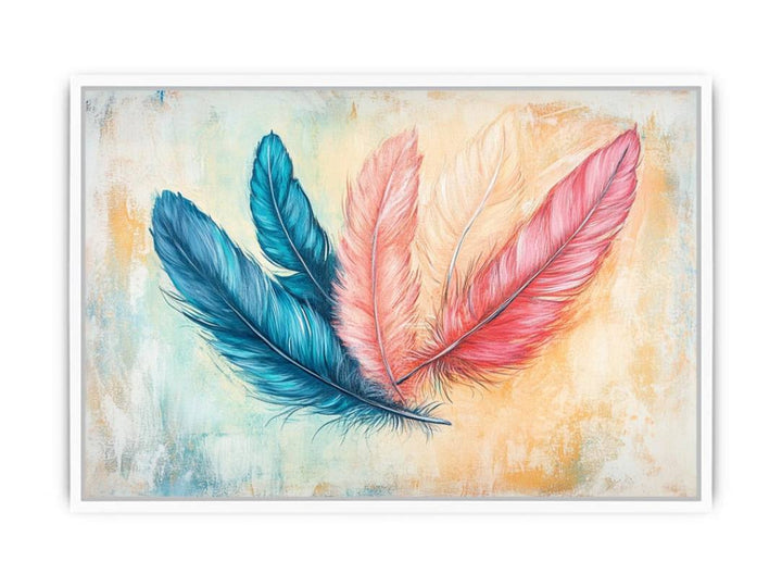 Boho Feathers Framed Print