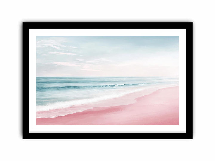 Soft Pink beach  Art Print