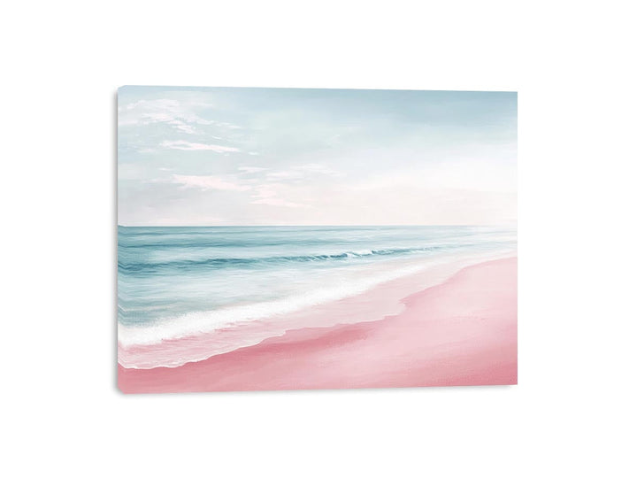 Soft Pink beach Canvas Print