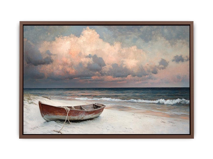 Boat on shore  Poster