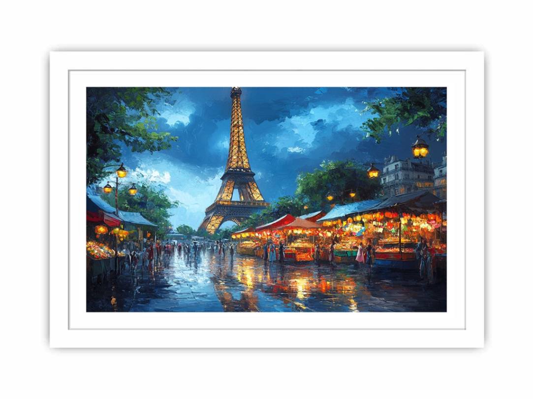Eiffel paris 3 Streched canvas