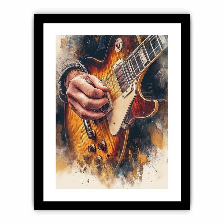 Guitar Playing  Art Print