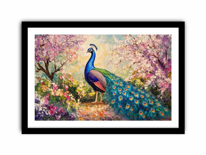 Magestic peacock  Art Print