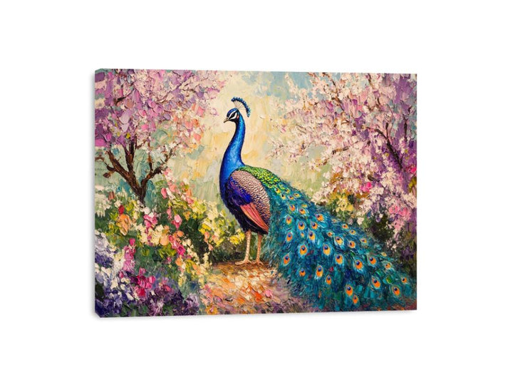 Magestic peacock Canvas Print