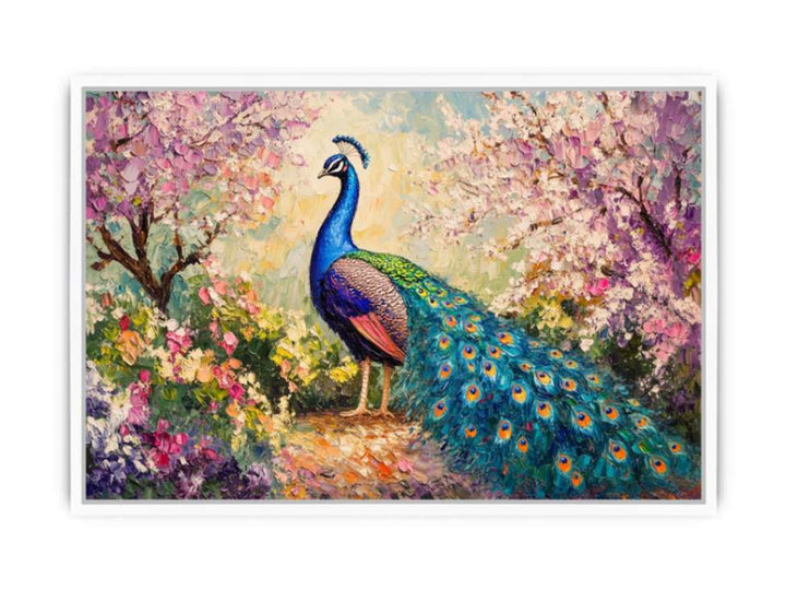 Magestic peacock Framed Print