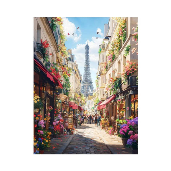 Vibrant street in paris