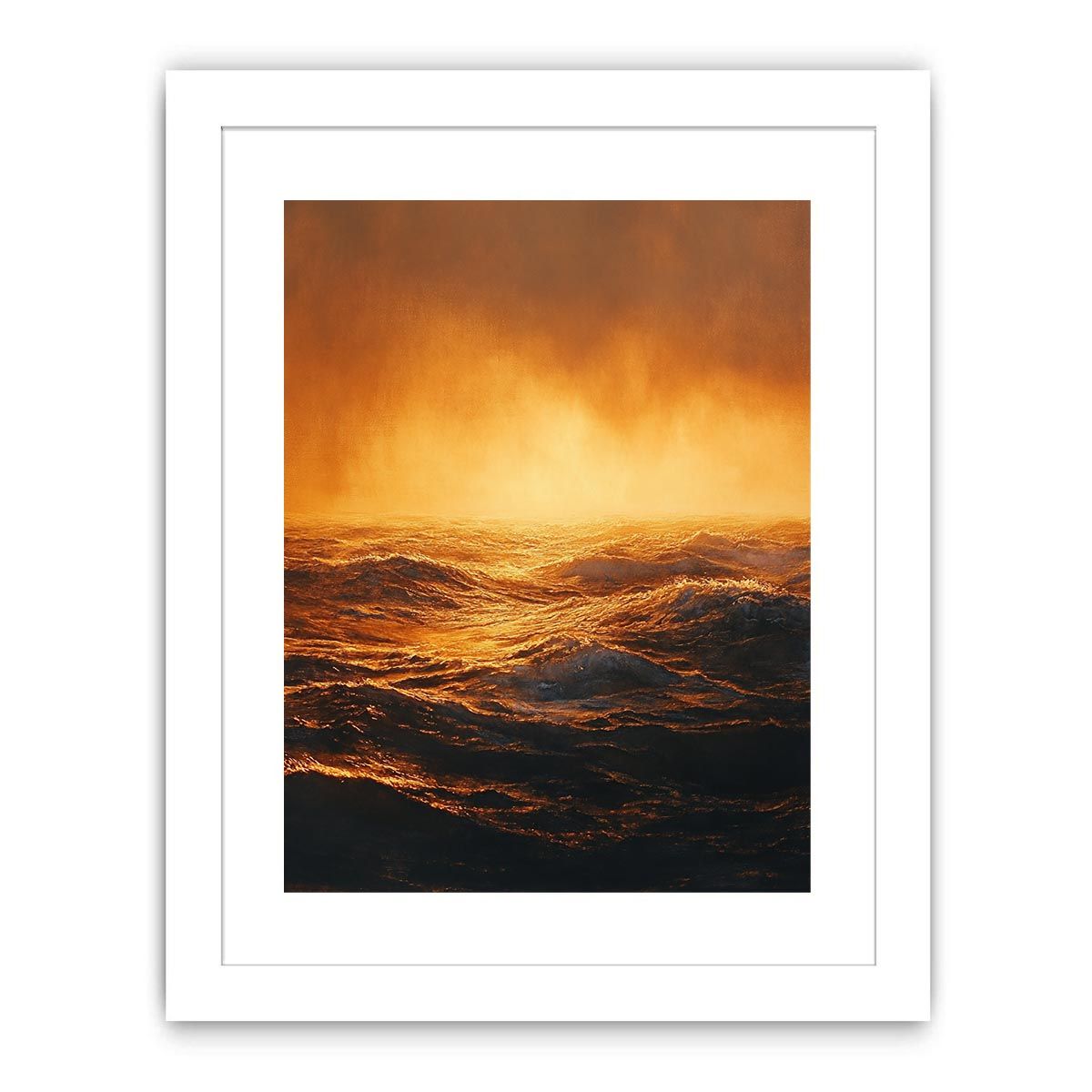 Ocean sunset Streched canvas