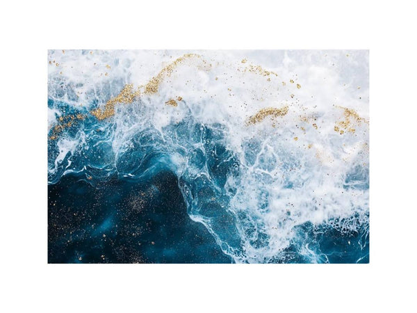 Gold teal Ocean 