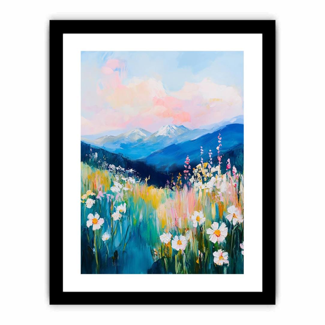 Pasterl landscape  Art Print