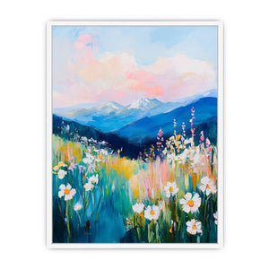 Pasterl landscape Framed Print