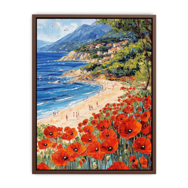Poppies beach 11  Poster