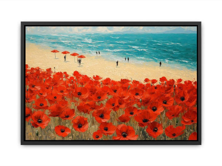 Poppies beach 12  Painting