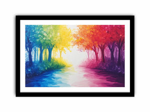 Colorfull Trees 11  Art Print