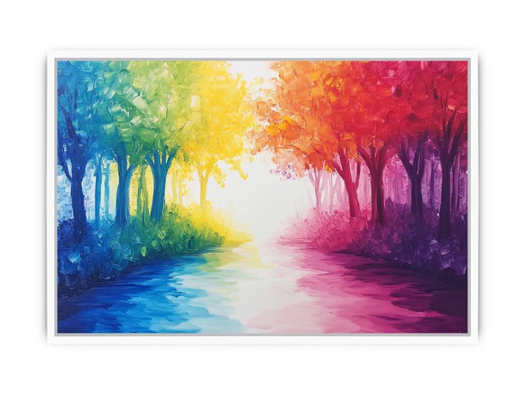 Colorfull Trees 11 Framed Print