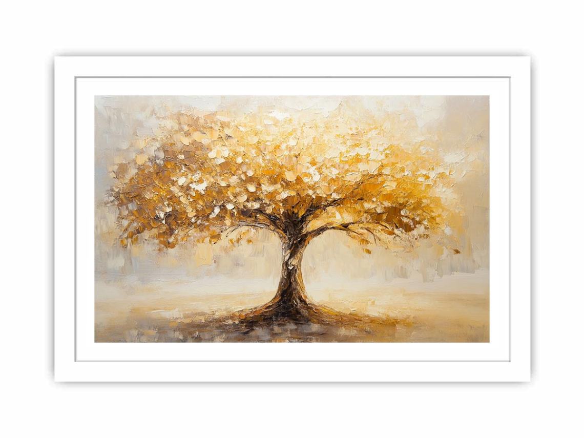 Golden Tree Streched canvas