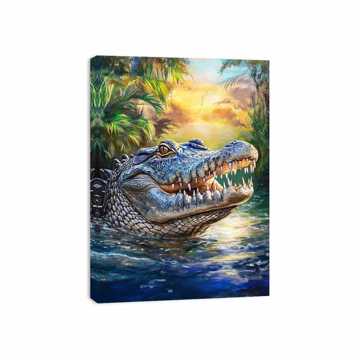 Saltwater Crocodile Canvas Print