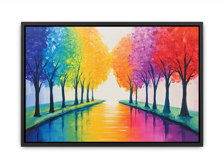 Rainbow Trees  Painting
