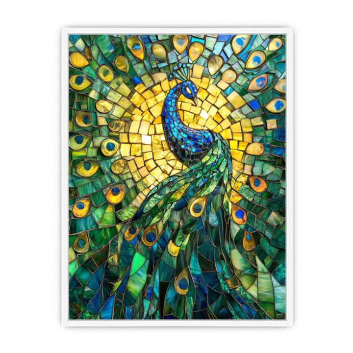 Mesmerizing peacock Framed Print