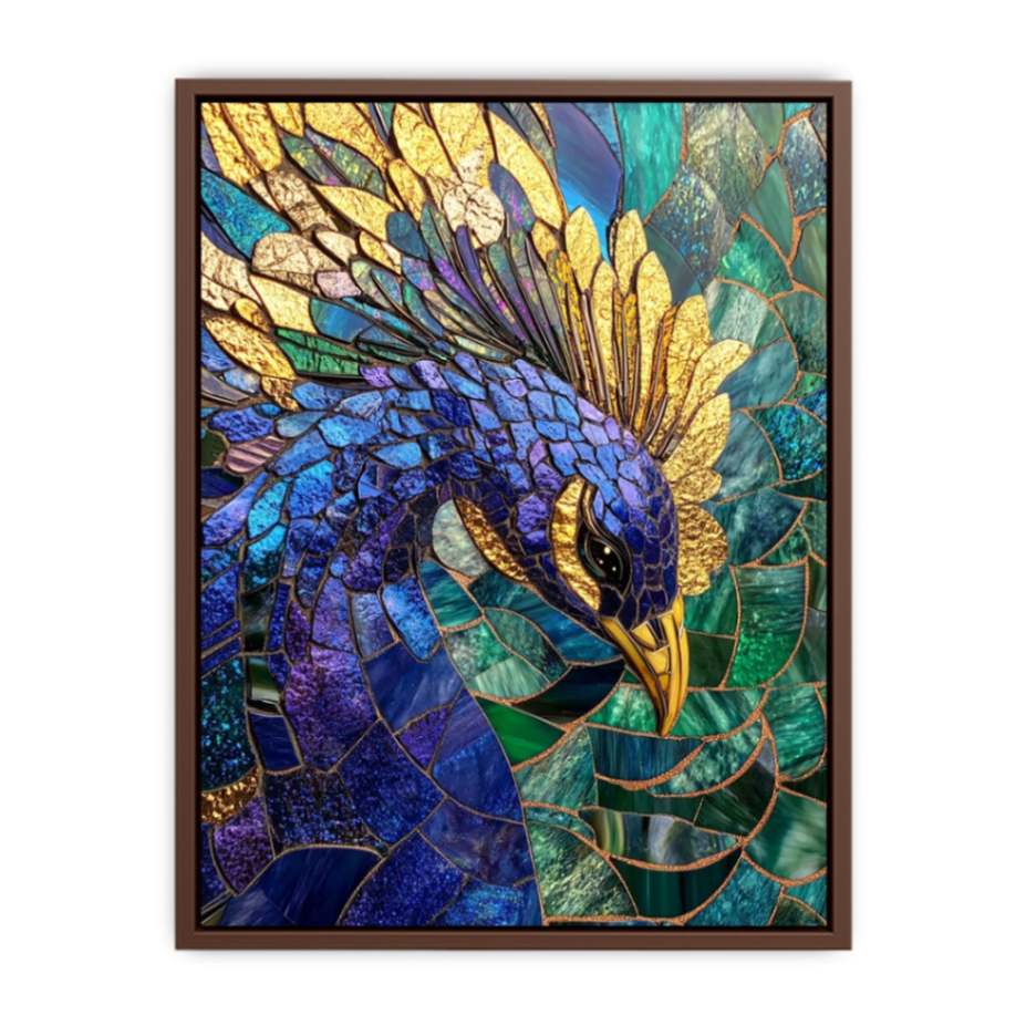 Mosaic peacock  Poster