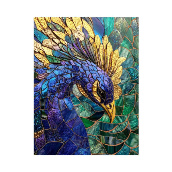 Mosaic peacock