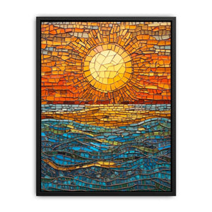 Mosaic sun,  Painting