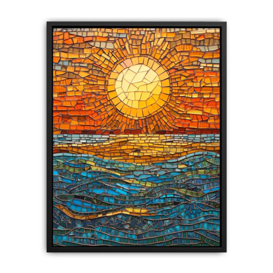 Mosaic sun,  Painting
