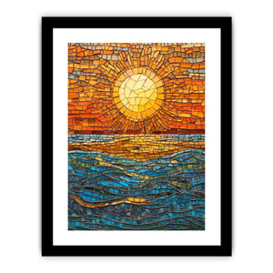 Mosaic sun,  Art Print