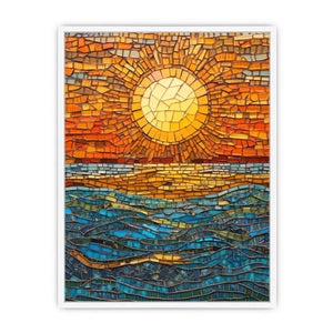 Mosaic sun, Framed Print