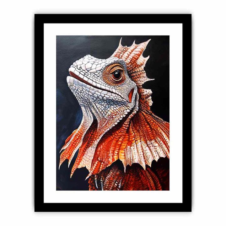 Frilled Neck Lizard  Art Print