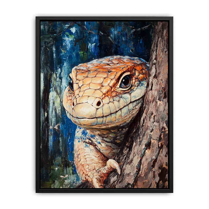 Blue-Tongued Skink  Painting