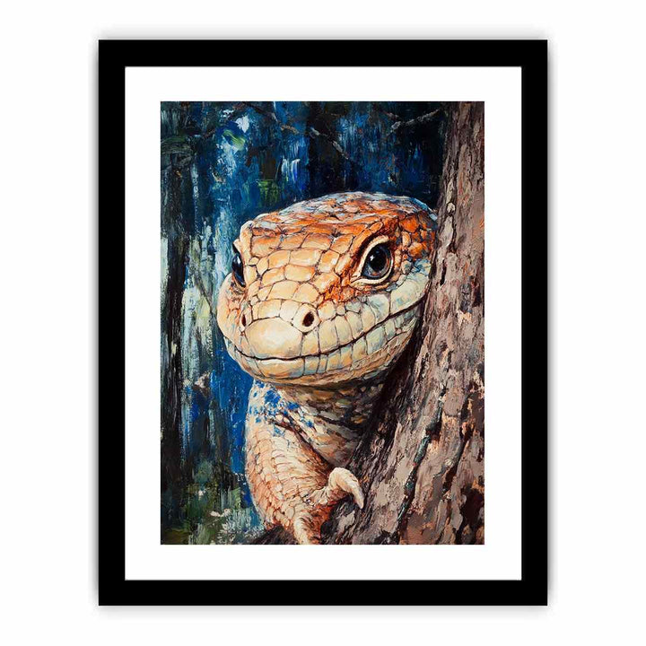 Blue-Tongued Skink  Art Print