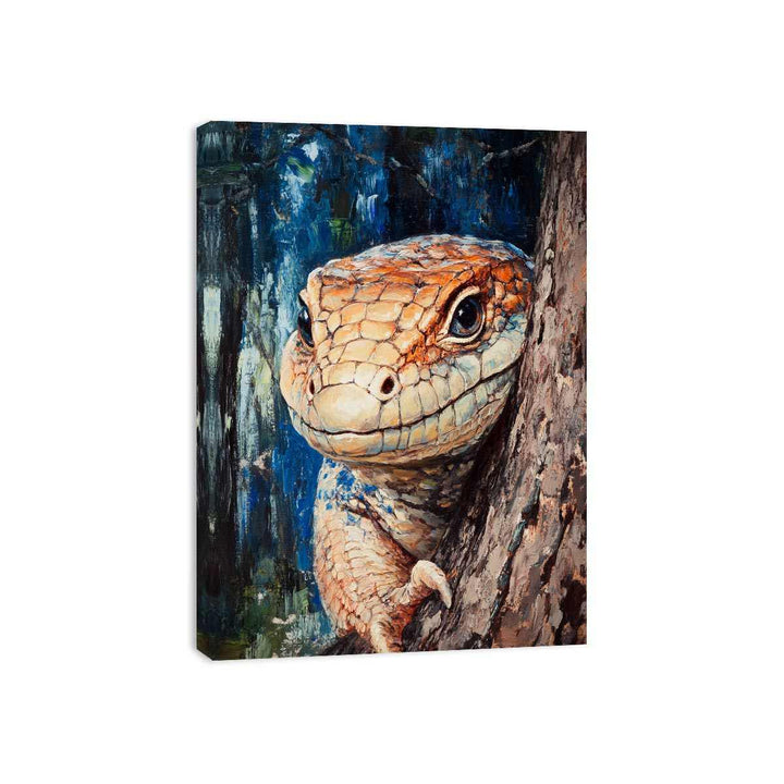 Blue-Tongued Skink Canvas Print