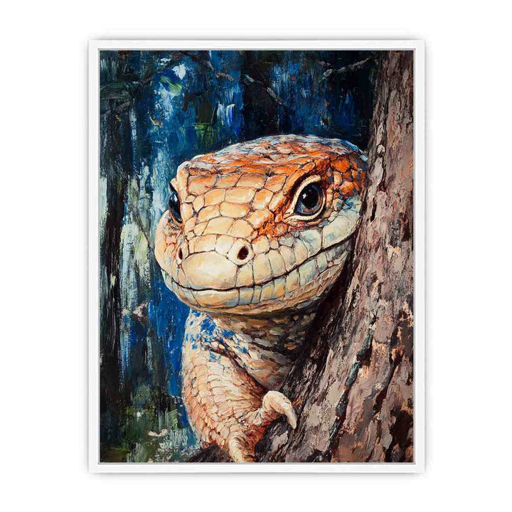 Blue-Tongued Skink Framed Print