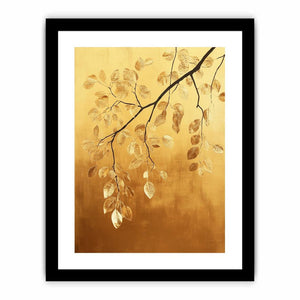 Golden Leaves  Art Print