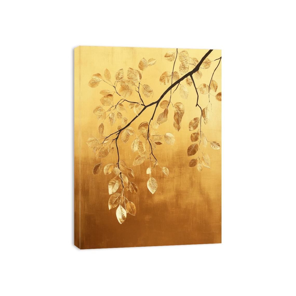 Golden Leaves Canvas Print