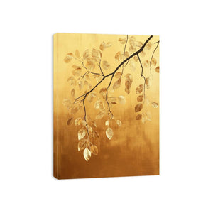 Golden Leaves Canvas Print