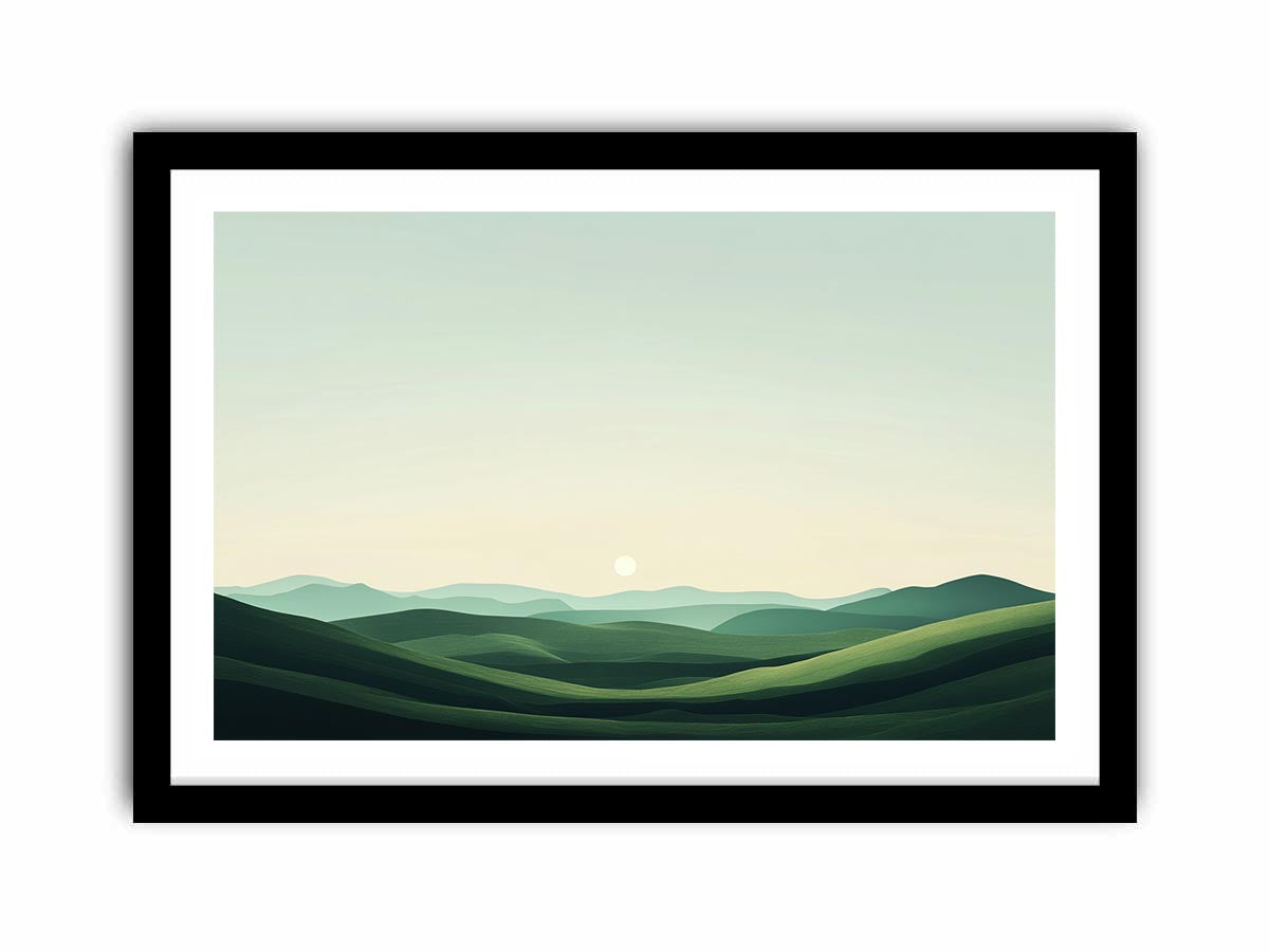 Green landscape  Art Print