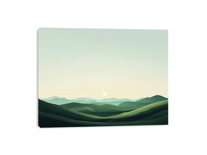 Green landscape Canvas Print