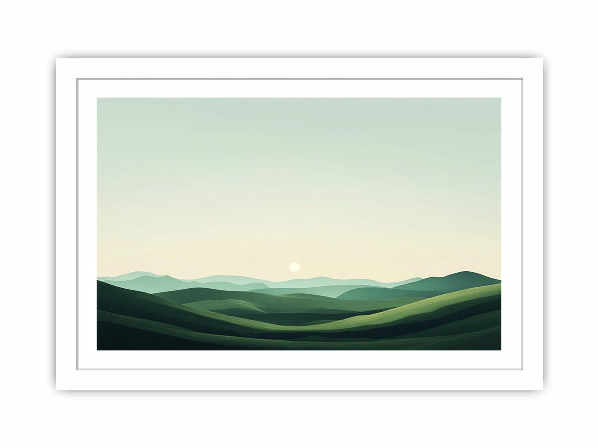 Green landscape Streched canvas